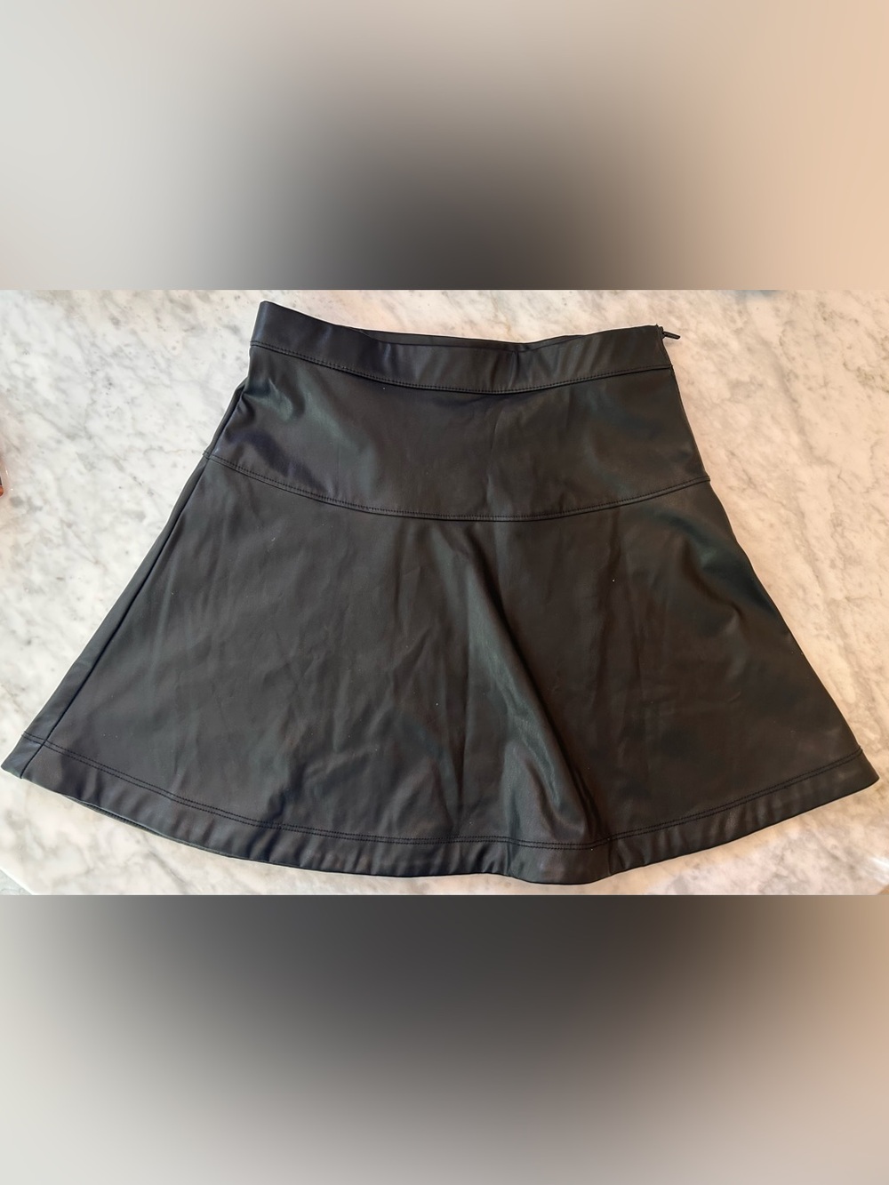 Crewcuts faux leather girls skirt